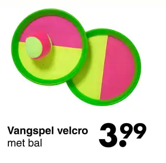 Wibra Vangspel velcro met bal aanbieding