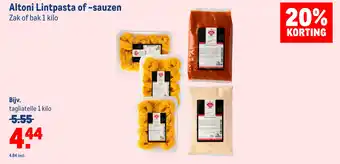 Makro Altoni Lintpasta of -sauzen aanbieding