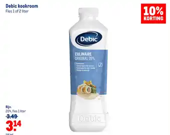 Makro Debic kookroom aanbieding