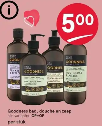 Etos Goodness bad, douche en zeep aanbieding