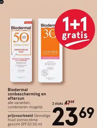 Etos Biodermal zonbescherming en aftersun aanbieding