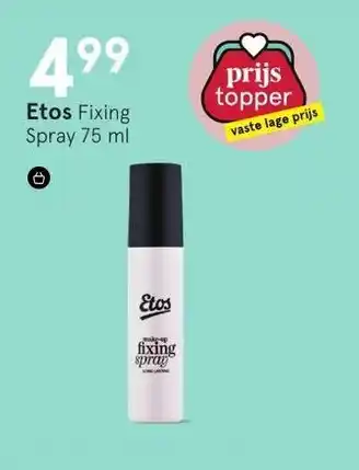 Etos Etos Fixing Spray 75 ml aanbieding