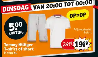 Kruidvat Tommy Hilfiger T-shirt of short aanbieding