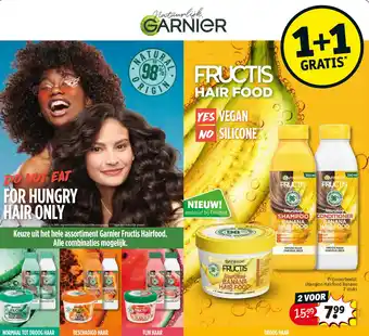 Kruidvat Keuze uit het hele assortiment Garnier Fructis Hairfood. aanbieding