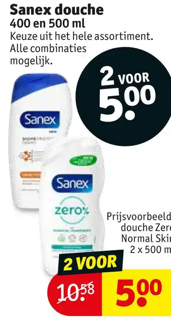 Kruidvat Şanex douche aanbieding