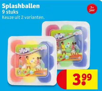 Kruidvat Splashballen 9 stuks aanbieding