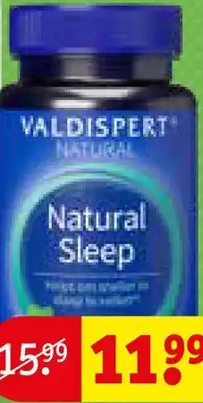 Kruidvat Valdispert Natural Sleep gummies 45 stuks aanbieding