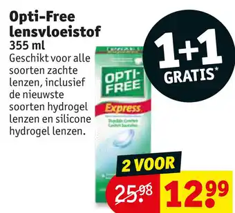 Kruidvat Opti-Free lensvloeistof aanbieding