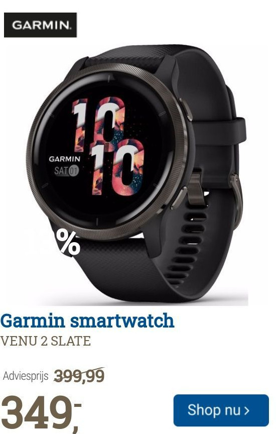 Garmin smartwatch aanbieding bij BCC