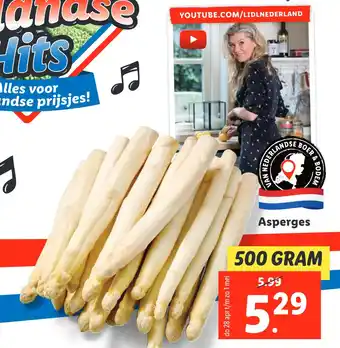 Lidl Asperges aanbieding