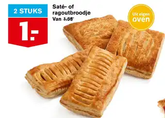 Hoogvliet Saté- of ragoutbroodje aanbieding