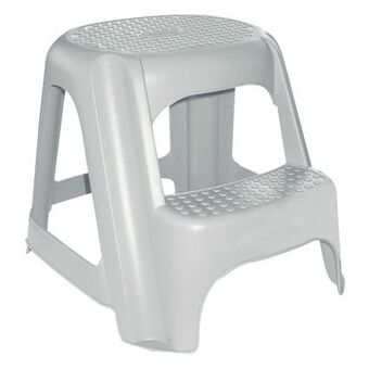 Praxis Curver opstapje Two step lichtgrijs 2-treeds aanbieding