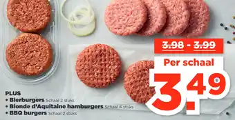 PLUS PLUS Bierburgers, Blonde d'Aquitaine hamburgers ofBBQ burgers aanbieding