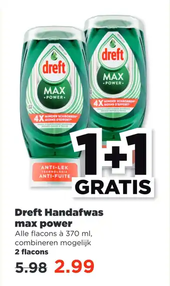 PLUS Dreft Handafwas max power aanbieding