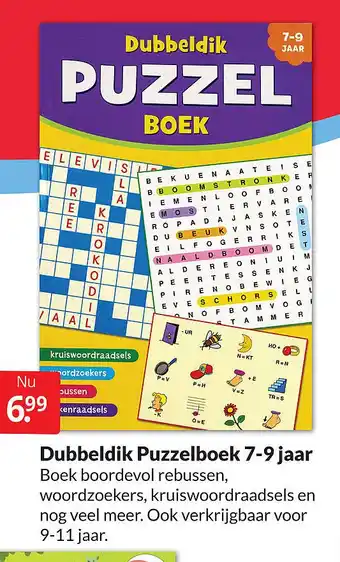 Boekenvoordeel Dubbeldik Puzzelboek 7-9 jaar aanbieding