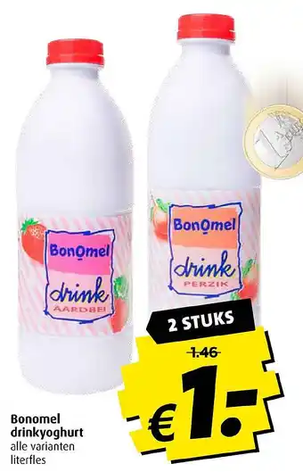 Boni Bonomel drinkyoghurt aanbieding