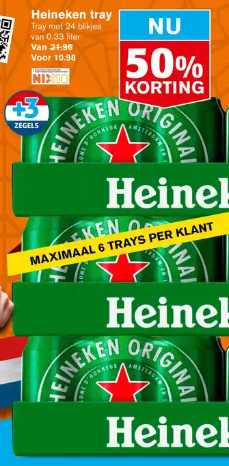 Hoogvliet Heineken tray aanbieding