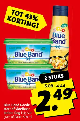 Boni Blue Band Goede start of vloeibaar ledere Dag 500ml aanbieding