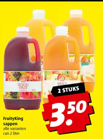 Boni FruityKing sappen 2 liter aanbieding