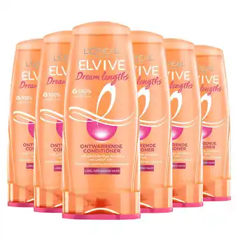 Wehkamp L'Oréal Paris Elvive L'Oréal Paris ElviveDream Lengths conditioner - 6 x 200 ml - voord... aanbieding