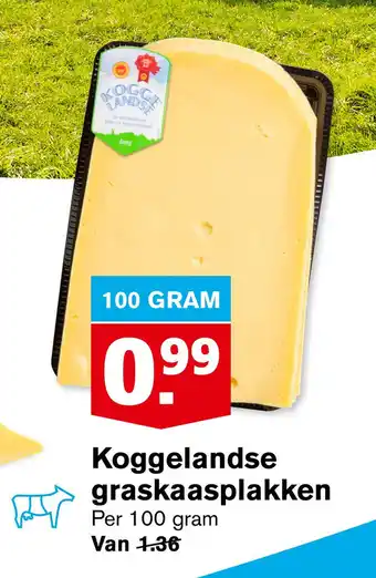 Hoogvliet Koggelandse graskaasplakken 100g aanbieding