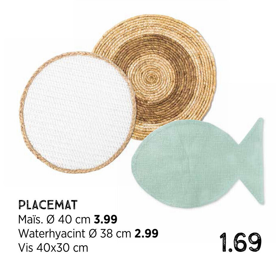 Placemat 40 x 30cm aanbieding bij Xenos