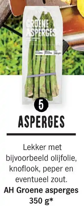 Albert Heijn AH Groene asperges 350 g aanbieding