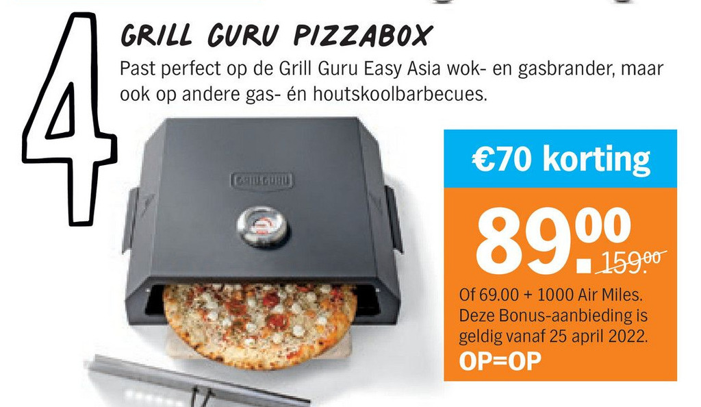 Grill Guru Pizzabox aanbieding bij Albert Heijn
