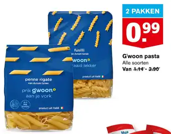 Hoogvliet G'woon pasta aanbieding