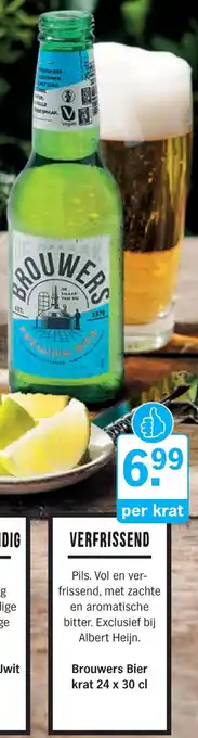 Albert Heijn Brouwers Bier krat 24 x 30 cl aanbieding