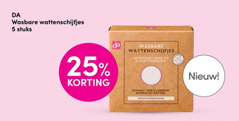 DA DA Wasbare wattenschijfjes 5 stuks aanbieding