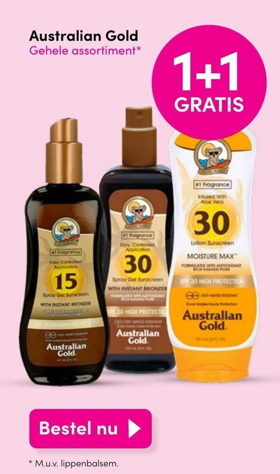 Australian Gold aanbieding bij DA