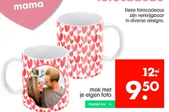 HEMA mok met je eigen foto aanbieding