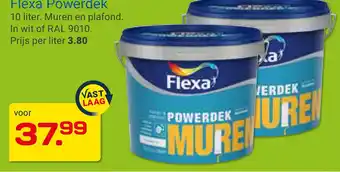 Kluswijs Flexa Powerdek 10 liter. Muren en plafond. aanbieding