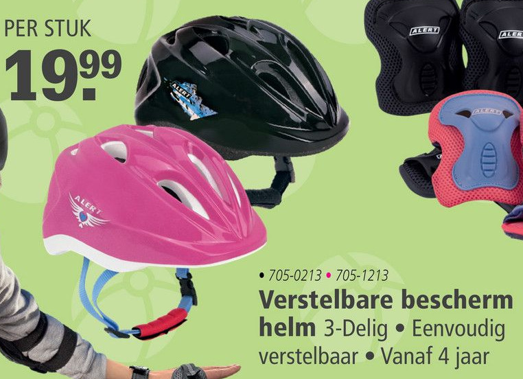 Verstelbare bescherm helm aanbieding bij Marskramer