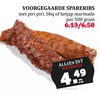 MCD Supermarkt VOORGEGAARDE SPARERIBS aanbieding