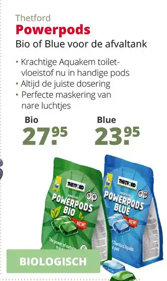 Teun Powerpods Bio of Blue voor de afvaltank aanbieding