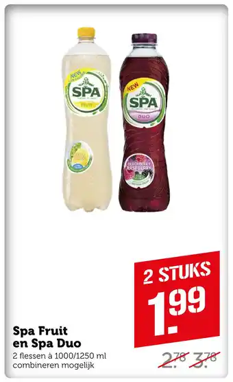 Coop Spa Fruit en Spa Duo aanbieding