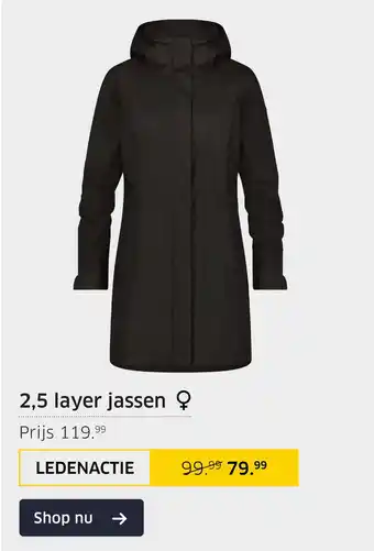 ANWB 2,5 layer jassen aanbieding