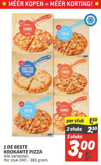 Dekamarkt DE BESTE KROKANTE PIZZA aanbieding