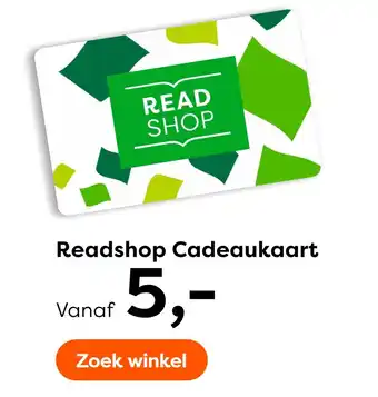 The Read Shop Readshop Cadeaukaart aanbieding