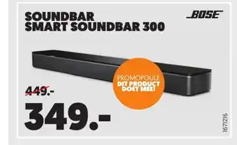 MediaMarkt Bose Soundbar smart 300 aanbieding