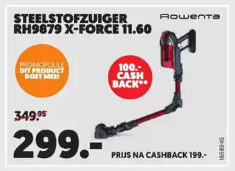 MediaMarkt Steelstofzuiger RH9879 X-Force 11.60 aanbieding