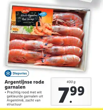 Lidl Argentijnse rode garnalen aanbieding