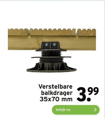 GAMMA Verstelbare balkdrager aanbieding