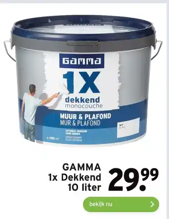 GAMMA 1x Dekkend 10 liter aanbieding