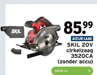 GAMMA Skil 20v cirkelzaag 3520Ca (zonder accu) aanbieding