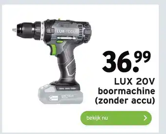 GAMMA Lux 20v boormachine (zonder accu) aanbieding