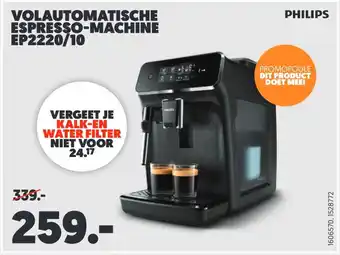 MediaMarkt Philips volautomatische espresso-machine ep2220/10 aanbieding