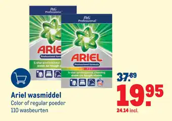 Makro Ariel wasmiddel aanbieding